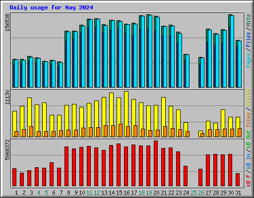 Daily usage for May 2024