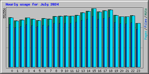 Hourly usage for July 2024